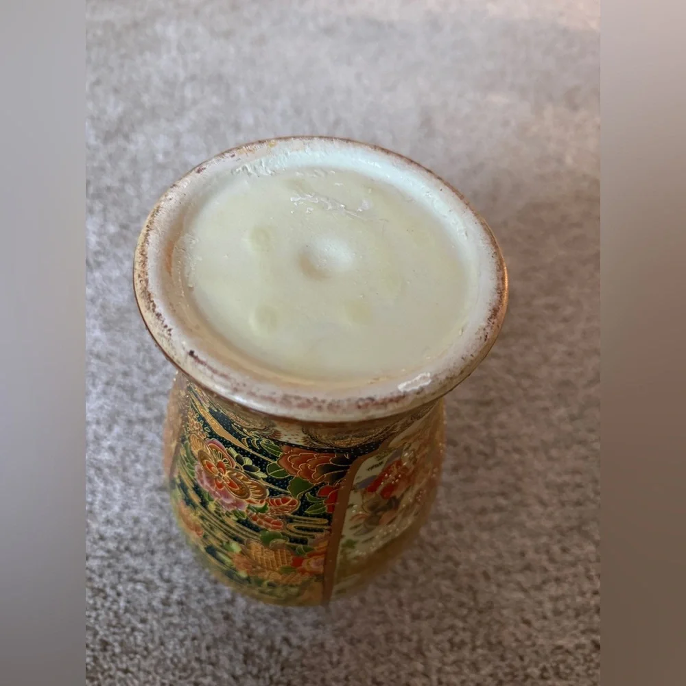 Vintage Chinese‎ Satsuma Vase decorative 14